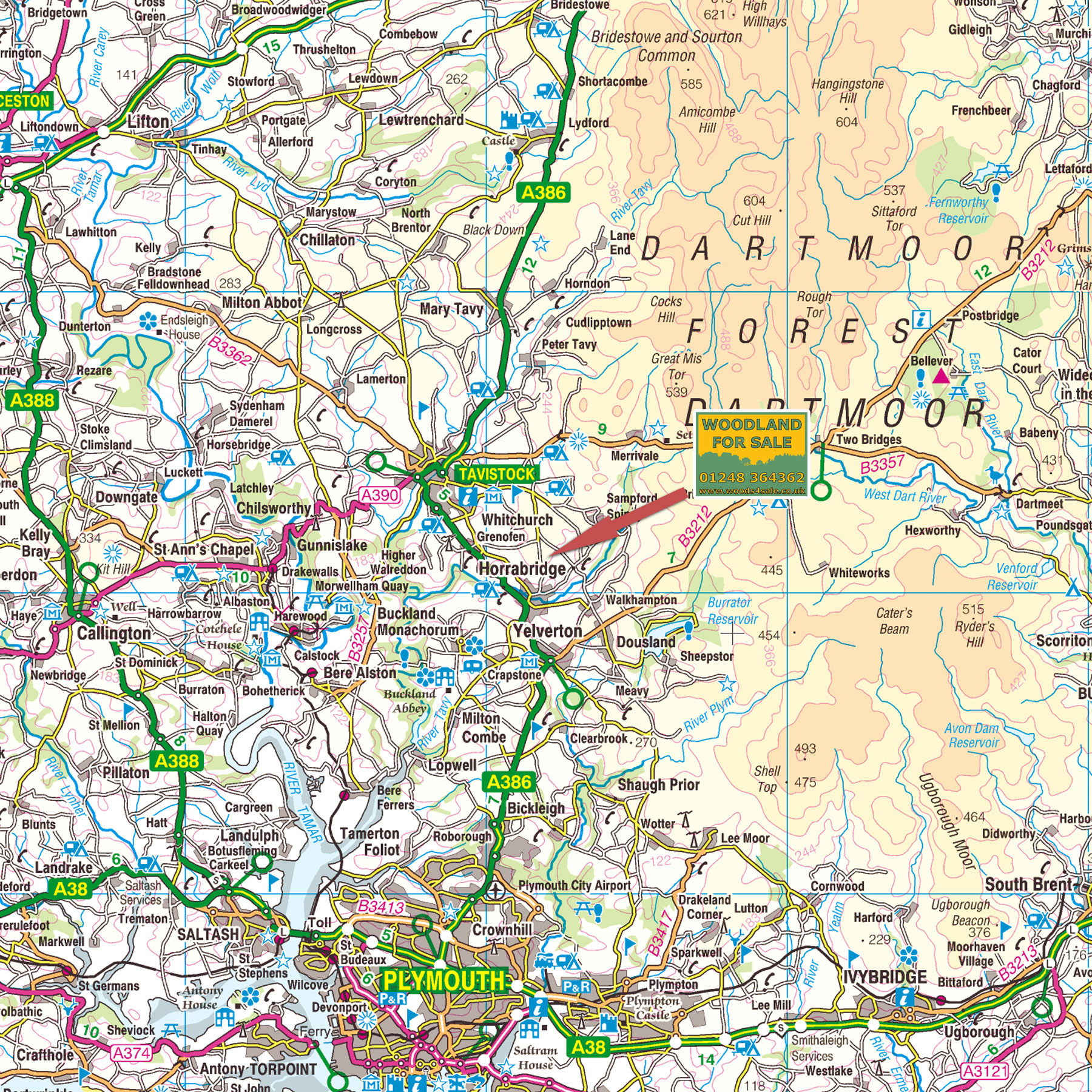 Woodland For Sale Leat Copse, Horrabridge, Devon. Mixed broadleaves on ...